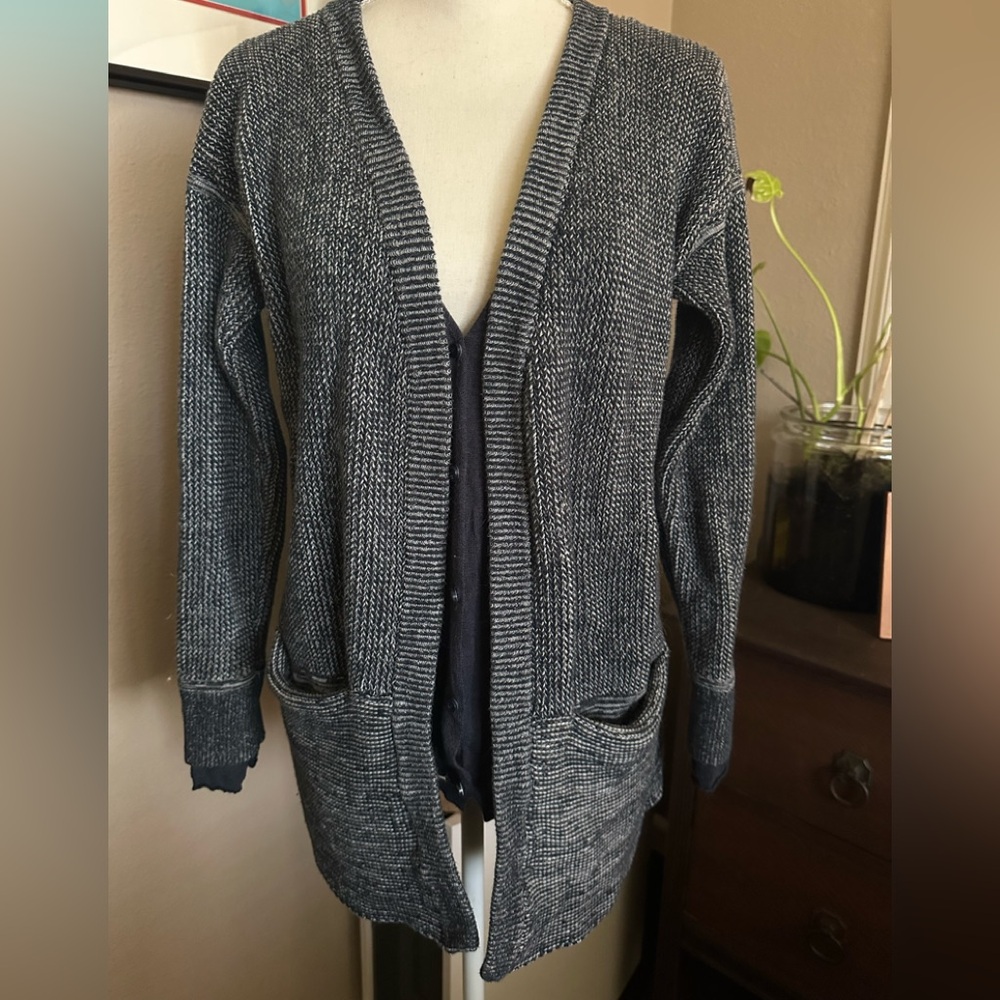 Lululemon Heathered Inkwell Vestigan Cardigan Sweater 8
